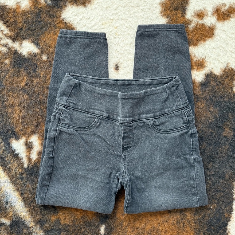 No-Tag Black Jeggings — High-Waisted Stretch — Size est. 8-10